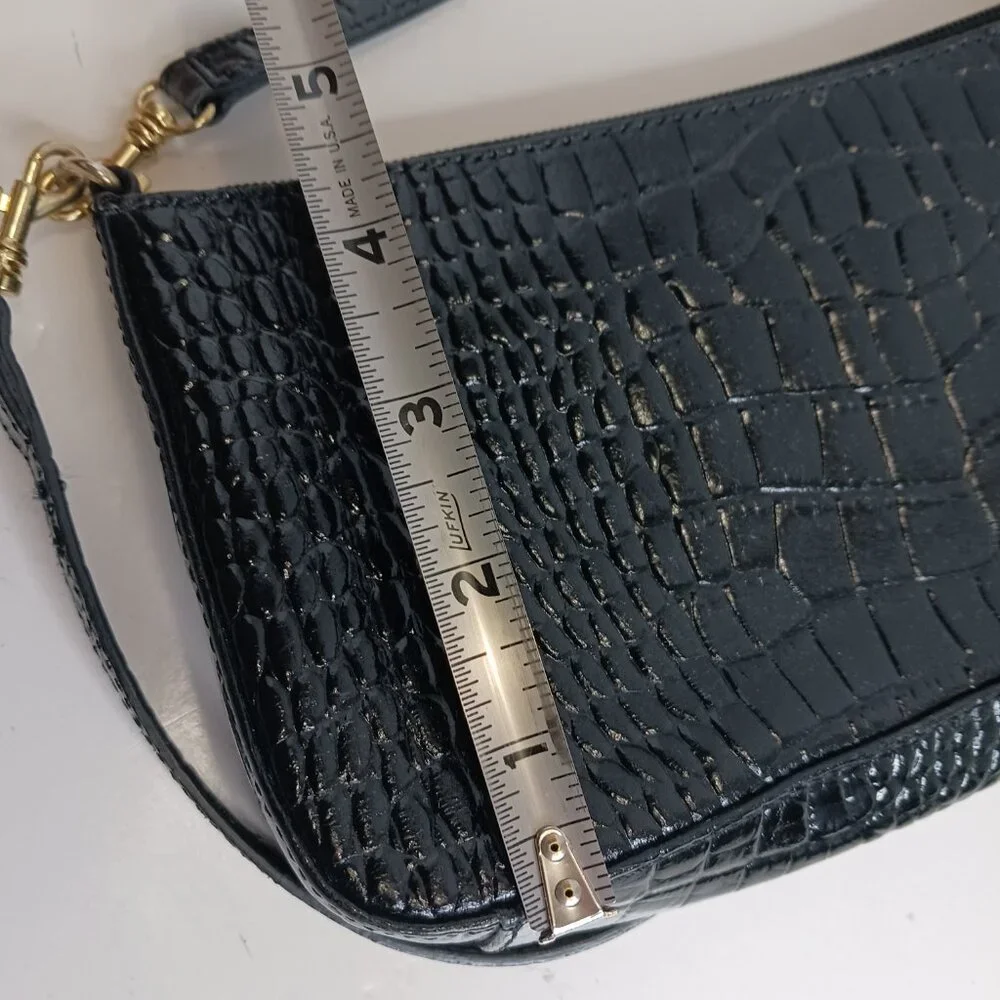 Giani Bernini Black Faux Leather Y2K Style Bag